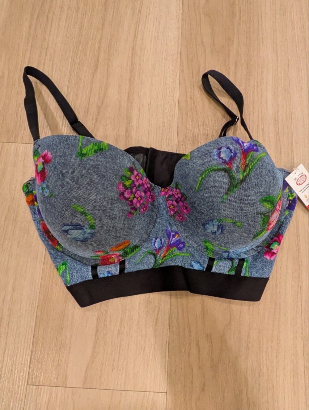 Parade NWT 2XL Floral Push Up Bra
